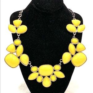 Yellow statement Necklace
